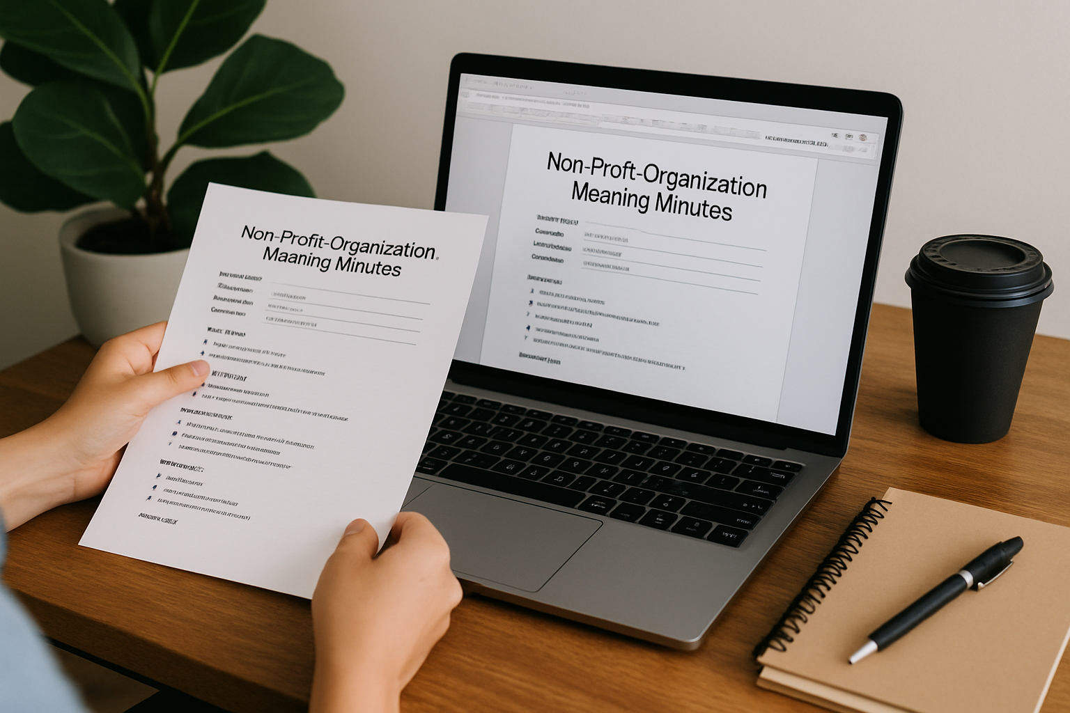 Example Format for Non Profit Organization Meeting Minutes