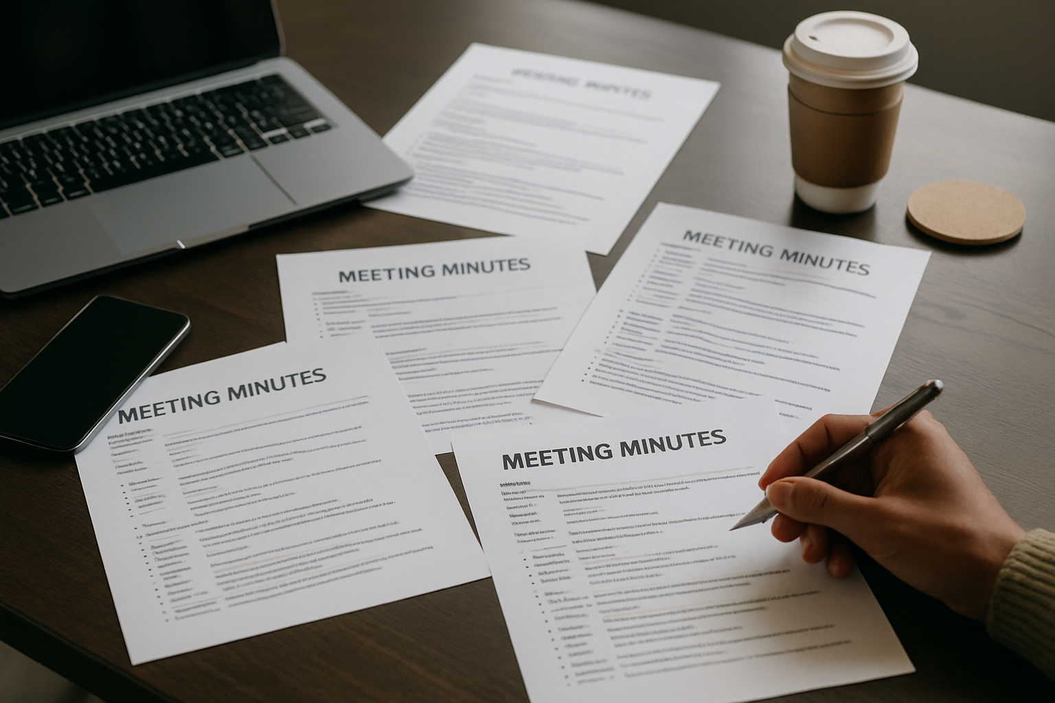 Example Format for Non Profit Organization Meeting Minutes