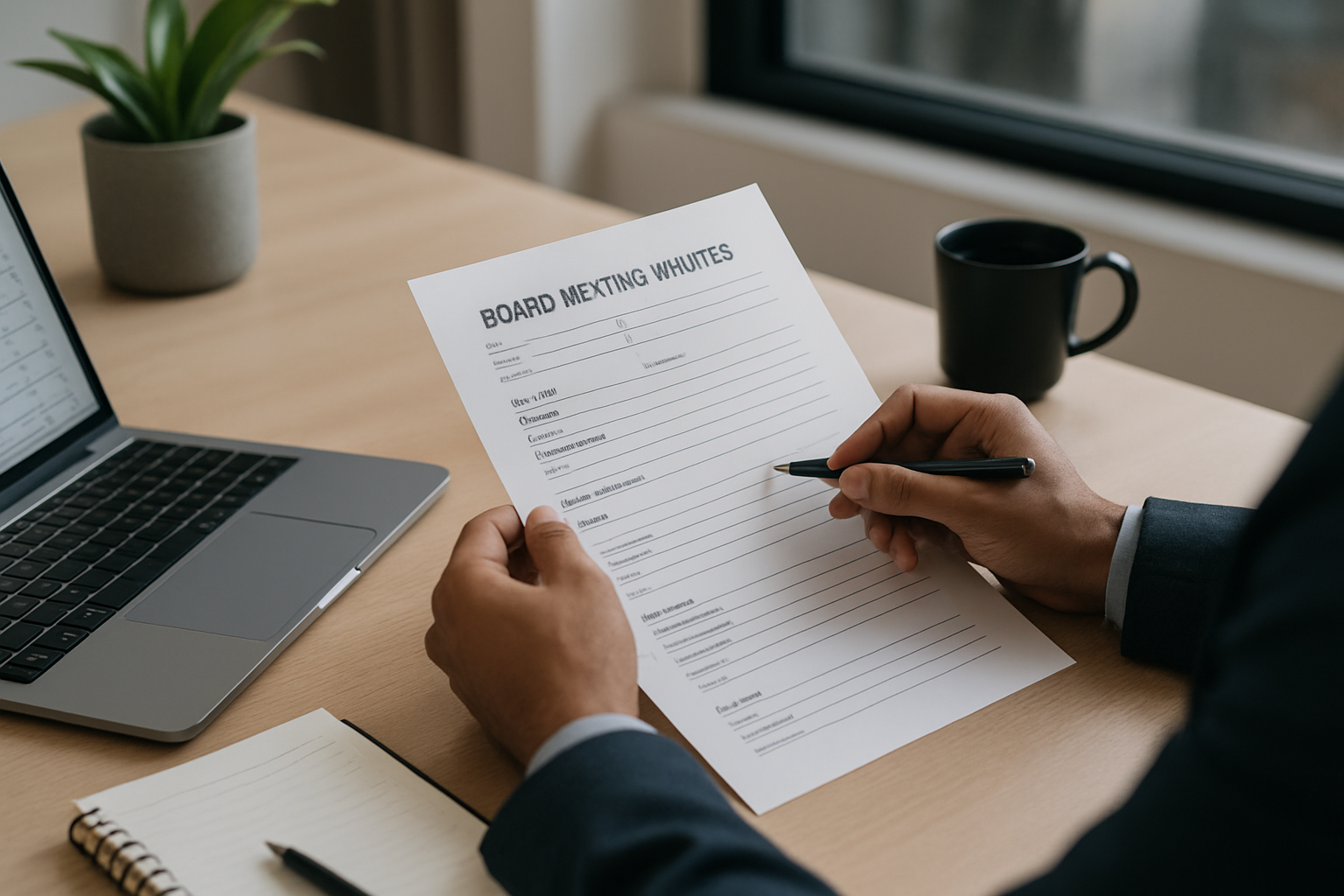 Non Profit Organization Board Meeting Minutes Template