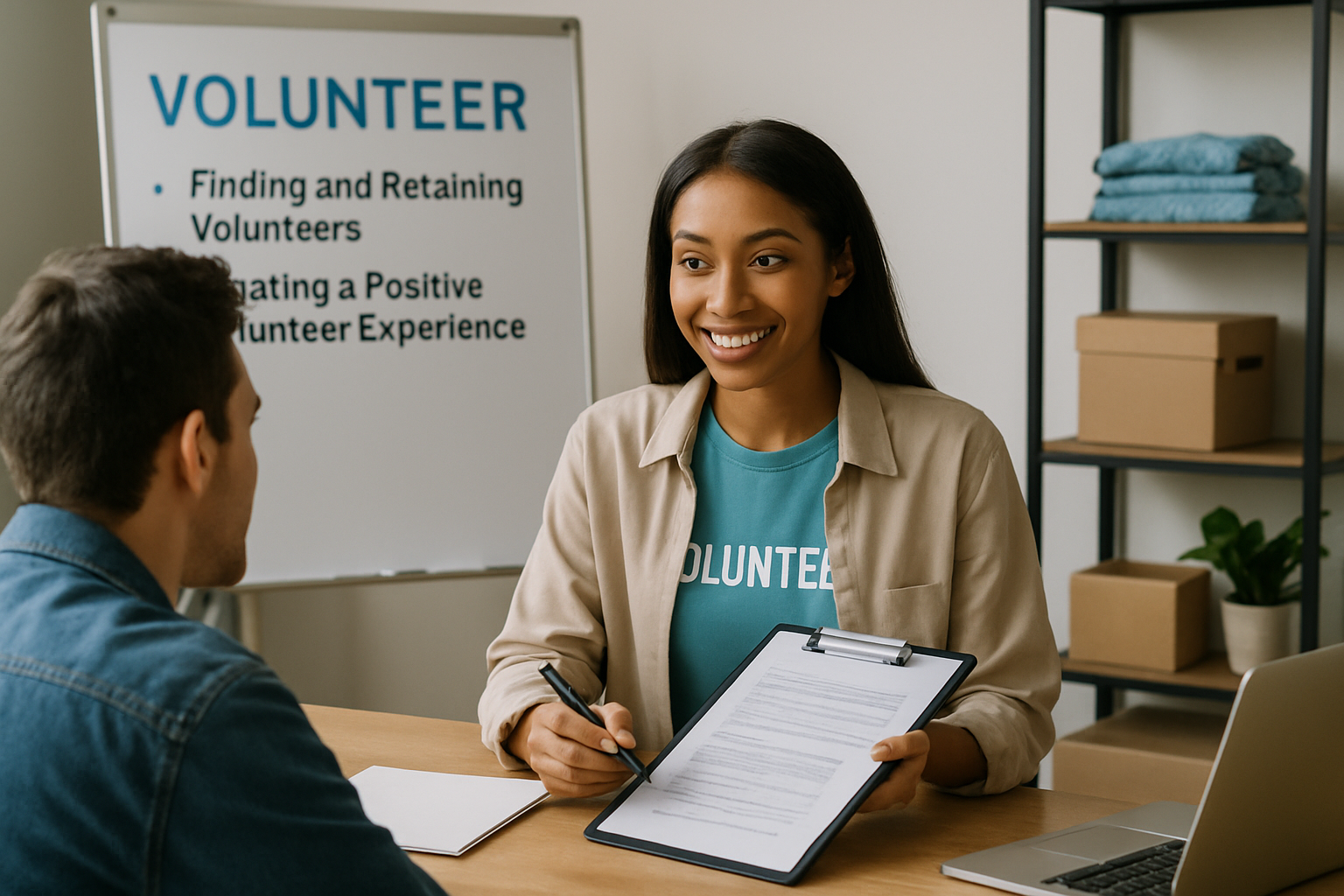 Image of volunteers in action