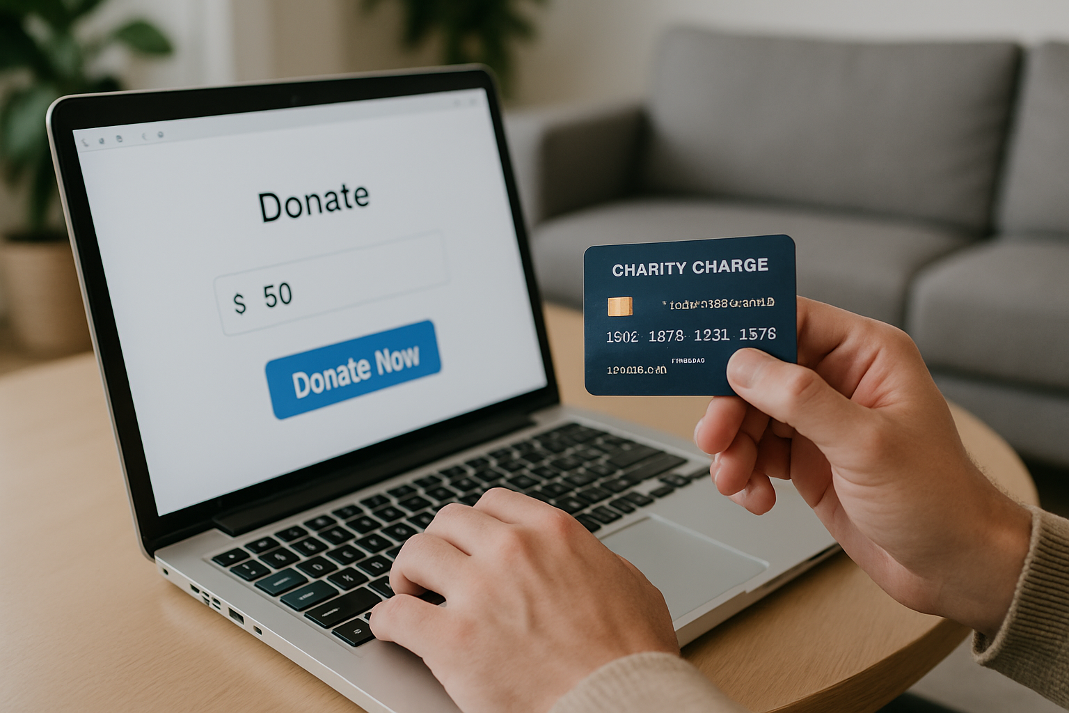 Charity Charge Nonprofit Business Card