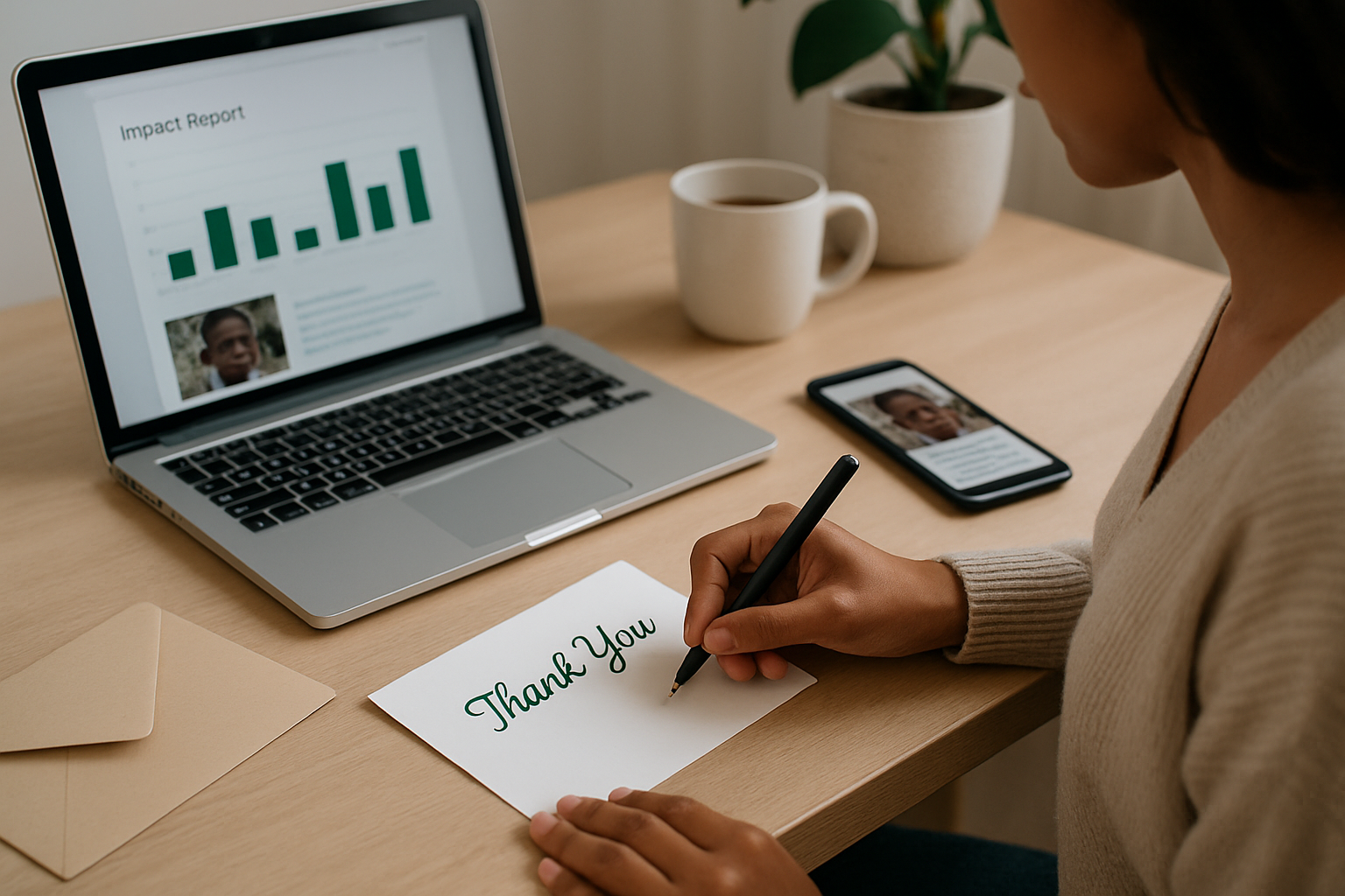 Send personalized thank-you notes